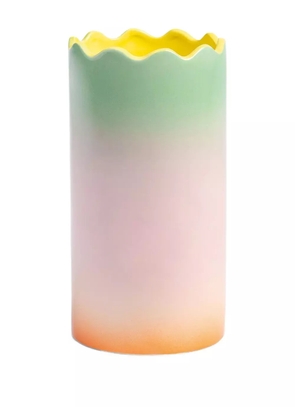 &k Amsterdam Fade scalloped vase (12cm) - Pink