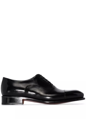Santoni leather Oxford shoes - Black