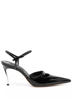 Casadei 90mm patent leather pumps - Black