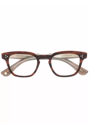 Garrett Leight Regent square frame glasses - Brown