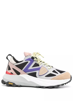 Philippe Model Paris logo-patch panelled-design sneakers - Black