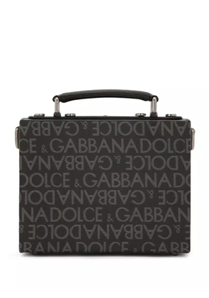 Dolce & Gabbana logo-print leather mini bag - Black