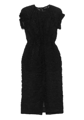 Simone Rocha textured midi dress - Black