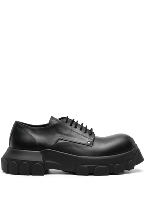 Rick Owens Bozo Tractor leather Derby shoes - Black