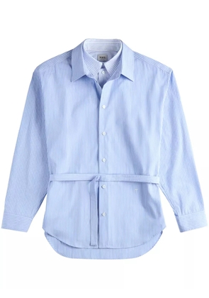 Tod's double-collar poplin shirt - Blue