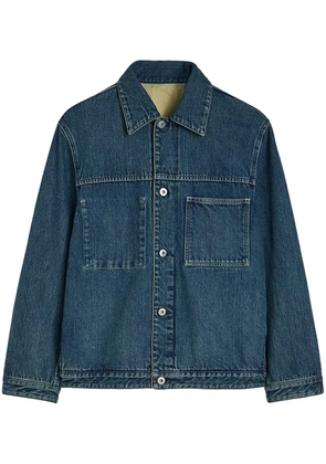 Jil Sander washed denim jacket - Blue
