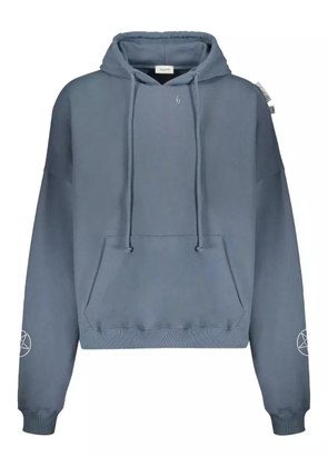 Isabella 1985 graphic-print cotton hoodie - Grey