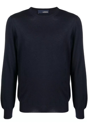 Lardini fine-knit wool sweatshirt - Blue