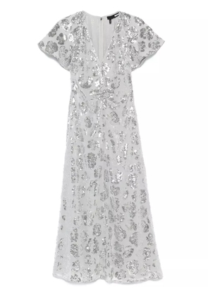 ROTATE BIRGER CHRISTENSEN sequin-embellished chiffon midi dress - Grey