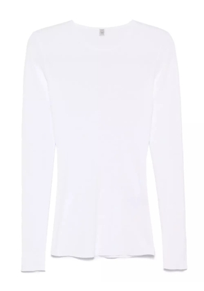 TOTEME compact cotton T-shirt - White