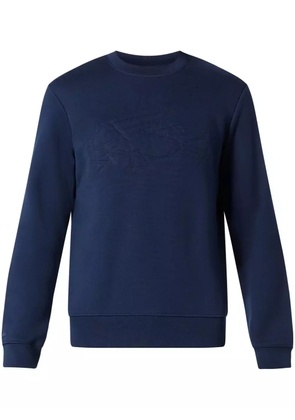 Lacoste crocodile-embroidered sweatshirt - Blue