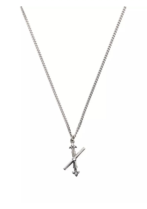 Emanuele Bicocchi Alphabet pendant necklace - Silver