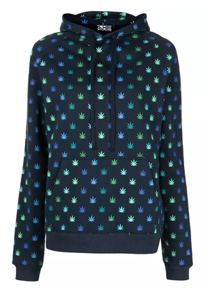 Lhd weed print hoodie - Blue