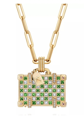 Nevernot 14kt yellow gold Travel multi-stone necklace