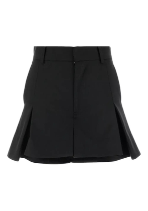 sacai pleated mini skirt - Black