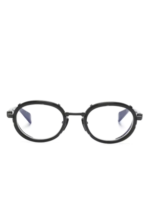 Balmain Eyewear Chevalier oval-frame glasses - Black