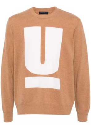 Undercover logo-print jumper - Brown