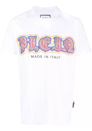 Philipp Plein Gothic Plein-print cotton T-shirt - White