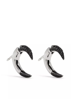 Shaun Leane 18kt white gold small Talon black diamond earrings - Silver
