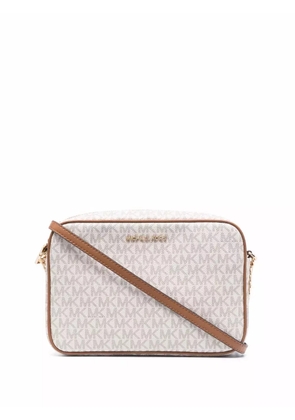 Michael Kors Jet Set leather crossbody bag - Neutrals