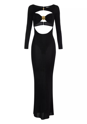 Elisabetta Franchi jewel-detail jersey gown - Black