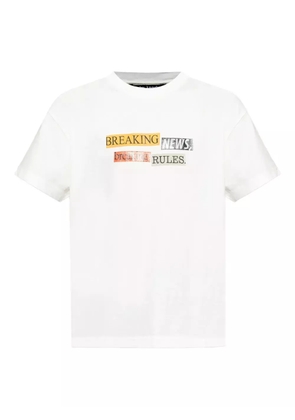 Palm Angels breaking news graphic t-shirt - White