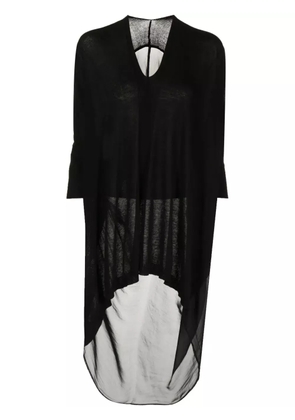 Masnada V-neck long-sleeve blouse - Black