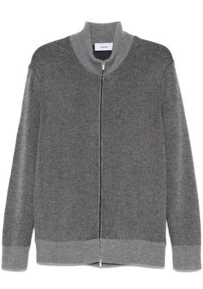 Lardini ribbed cardigan - Grey