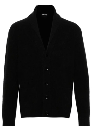 TOM FORD shawl-collar ribbed cardigan - Black