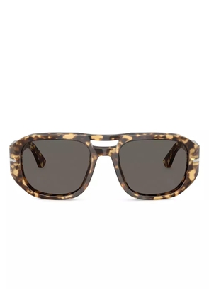 Persol geometric-frame sunglasses - Brown