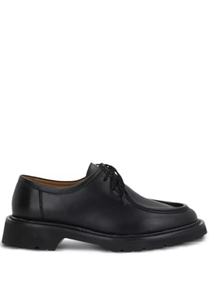 LEGRES smooth leather lace-up shoes - Black