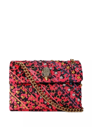 Kurt Geiger London mini Kensington crystal-embellished crossbody bag - Pink