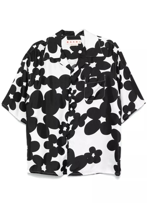 Marni floral-print shirt - Black