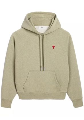 AMI Paris Ami de Coeur-embroidered zip-up hoodie - Green
