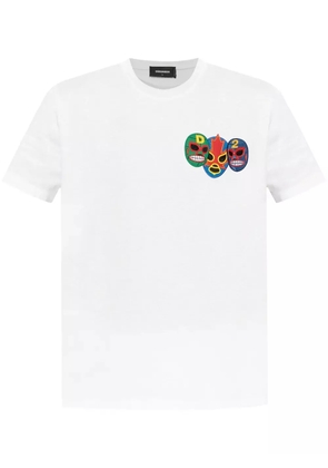 DSQUARED2 patch-applique T-shirt - White