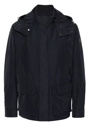 Moncler water-repellent hooded jacket - Blue