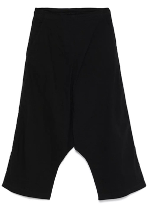 Rundholz drop-crotch trousers - Black