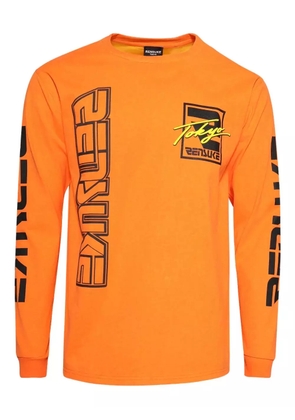 RENSUKE TOKYO long-sleeve tie-dye T-shirt - Orange