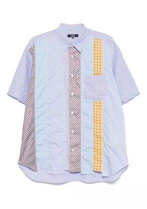 Comme des Garçons Homme patchwork shirt - Blue