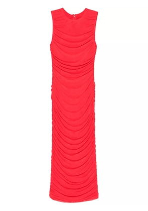 ROTATE BIRGER CHRISTENSEN mesh midi dress - Red