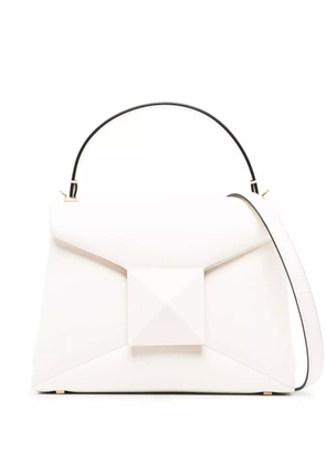 Valentino Garavani One Stud leather tote bag - White