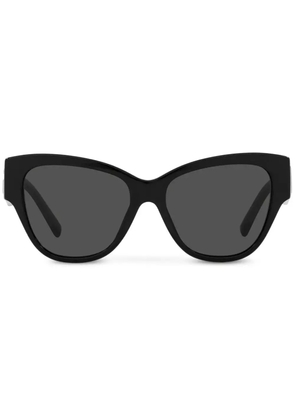 Dolce & Gabbana Eyewear logo-embossed butterfly-frame sunglasses - Black