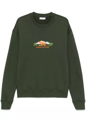 Maison Kitsuné Outdoor Profile Fox sweatshirt - Green