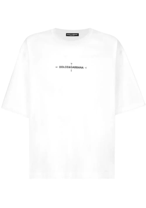 Dolce & Gabbana Marina-print cotton T-shirt - White