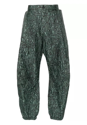 Walter Van Beirendonck abstract-print trousers - Green