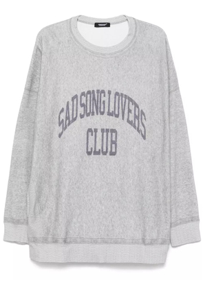 Undercover slogan-print sweatshirt - Grey
