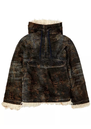 Diesel D-ARAK-FSF coated jacquard denim jacket - Black