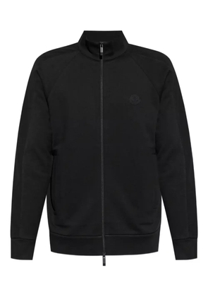 Moncler logo-patch zip-up sweatshirt - Black