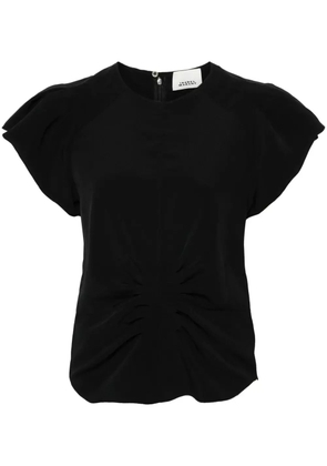 ISABEL MARANT Tullya crepe top - Black