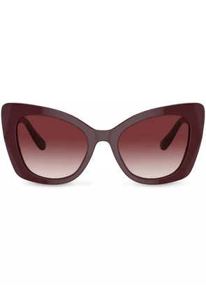 Dolce & Gabbana Eyewear DG Devotion butterfly-frame sunglasses - Red